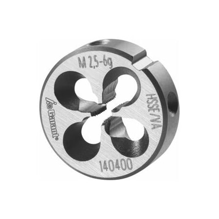 Garant M2.5X0.45 HSS-E Round Die, for High Tensile Steels, Closed/Pre-Slit Form 140400 M2,5